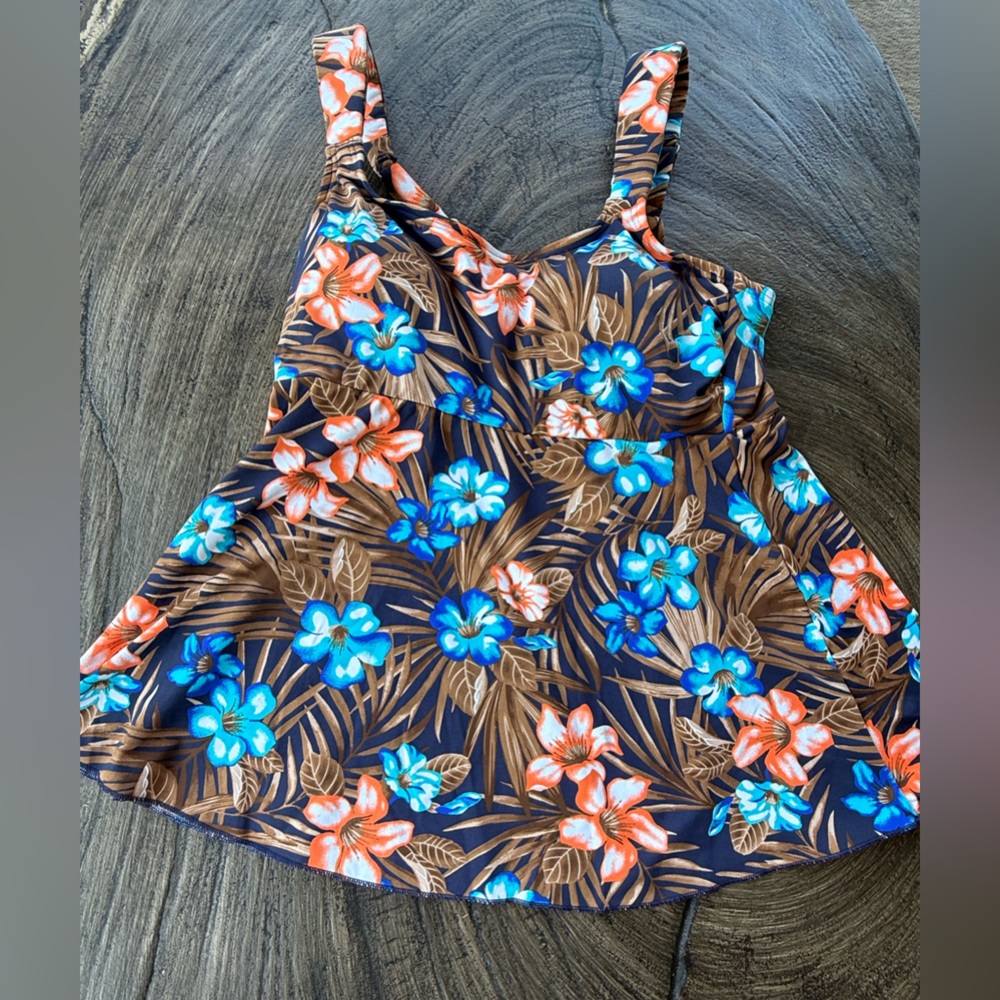 Lands' End Women’s Flutter Tankini Top